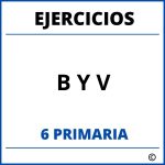 Ejercicios B Y V 6 Primaria PDF