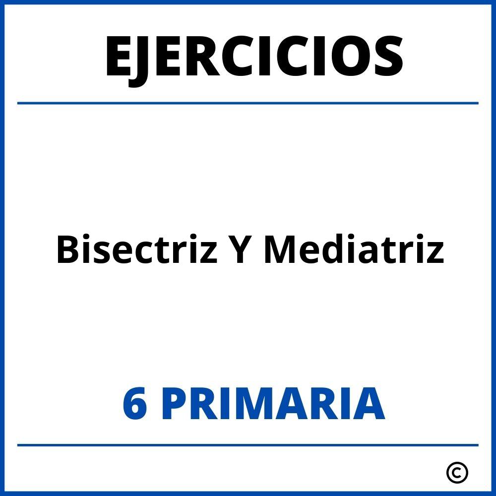 Ejercicios Bisectriz Y Mediatriz Primaria Pdf