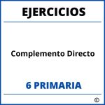 Ejercicios Complemento Directo 6 Primaria PDF