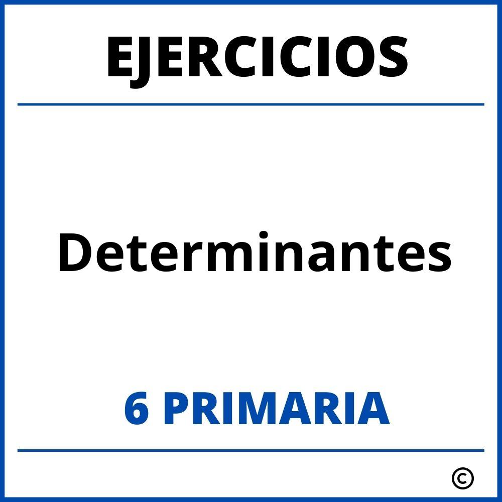 Ejercicios Determinantes 6 Primaria PDF