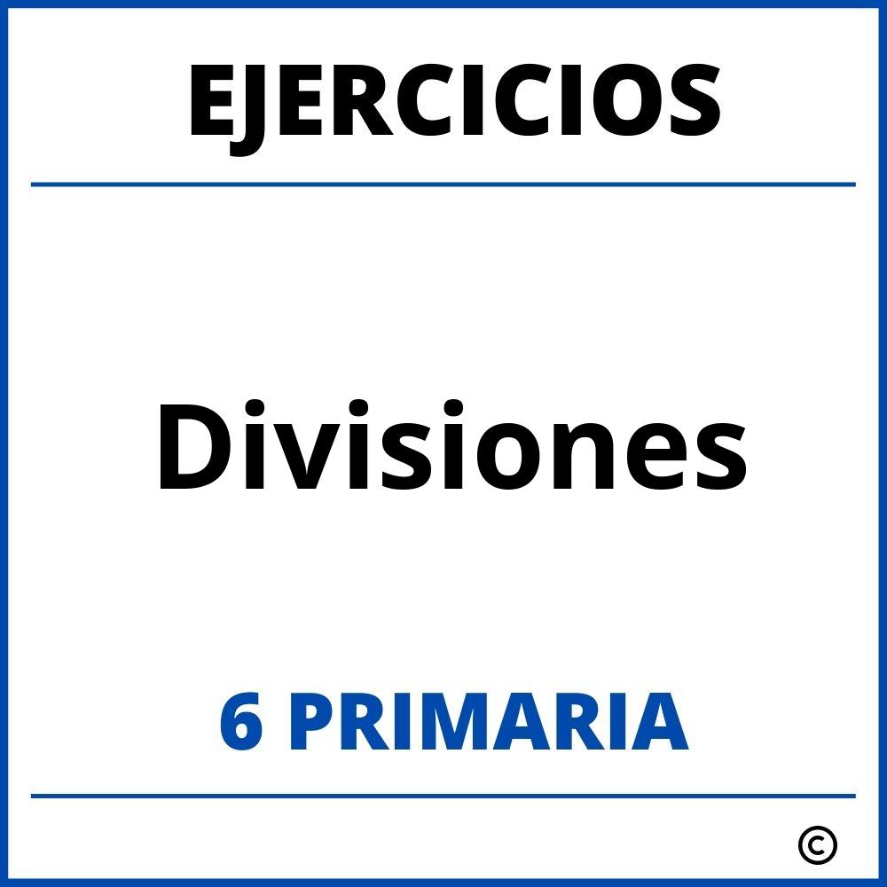 Ejercicios Divisiones 6 Primaria PDF