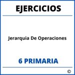 Ejercicios Jerarquia De Operaciones 6 Primaria PDF