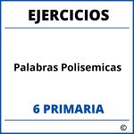Ejercicios Palabras Polisemicas 6 Primaria PDF