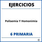 Ejercicios Polisemia Y Homonimia 6 Primaria PDF