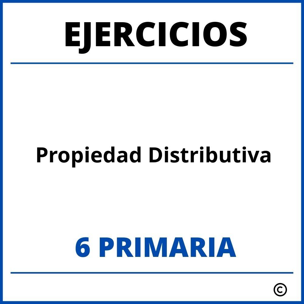 Ejercicios Propiedad Distributiva 6 Primaria PDF