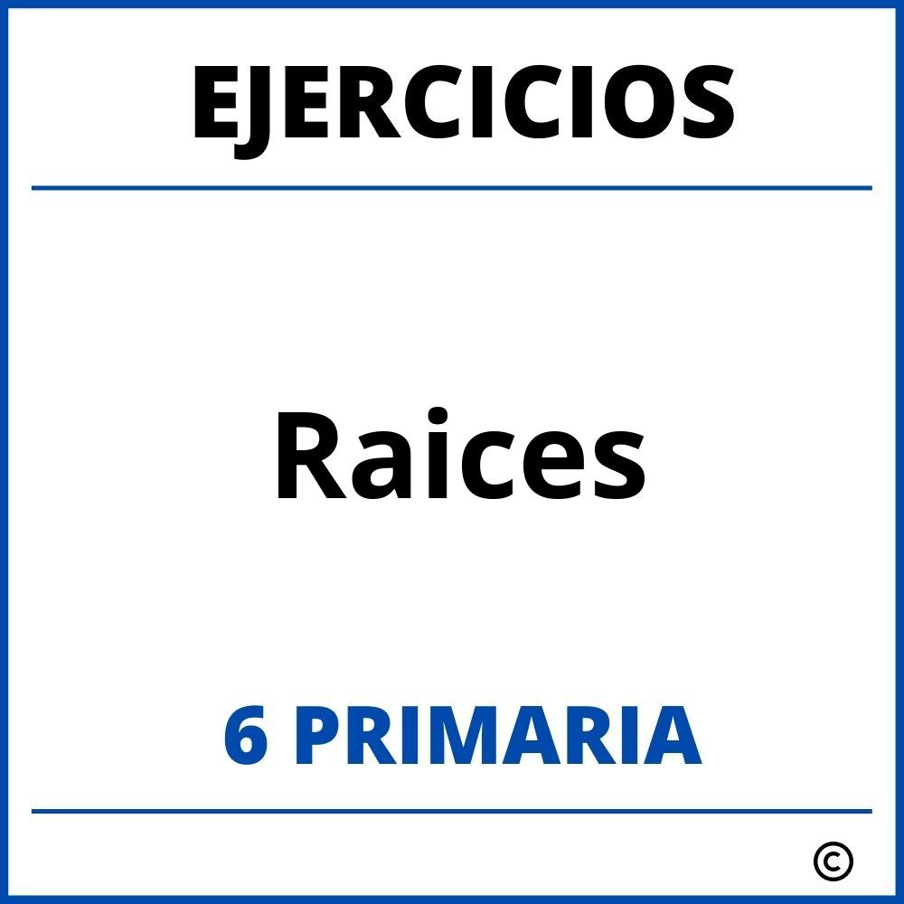 Ejercicios Raices 6 Primaria PDF