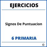 Ejercicios Signos De Puntuacion 6 Primaria PDF
