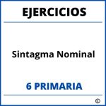 Ejercicios Sintagma Nominal 6 Primaria PDF